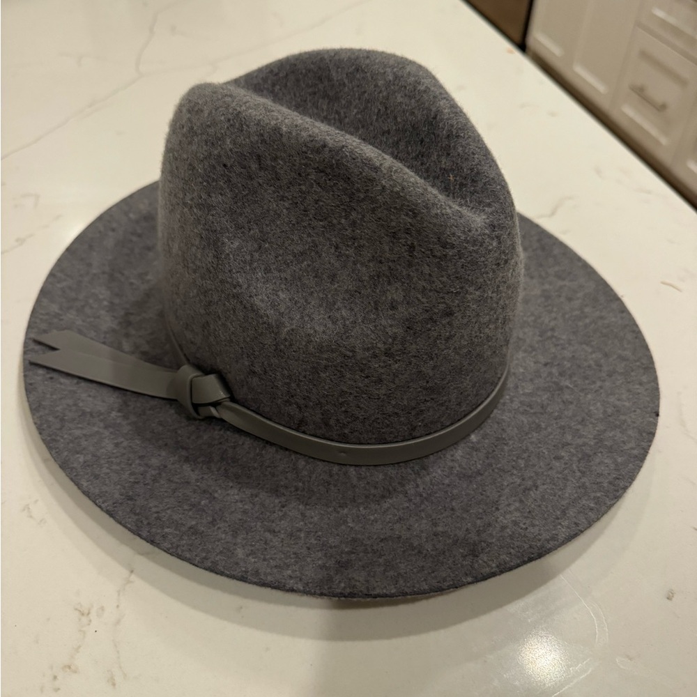 Banana Republic Gray Wool Fedora Hat